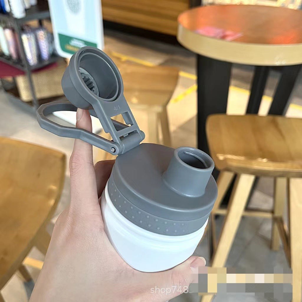 Women's insulated drinking bottle with integrated silicone drinking lid Kalsten