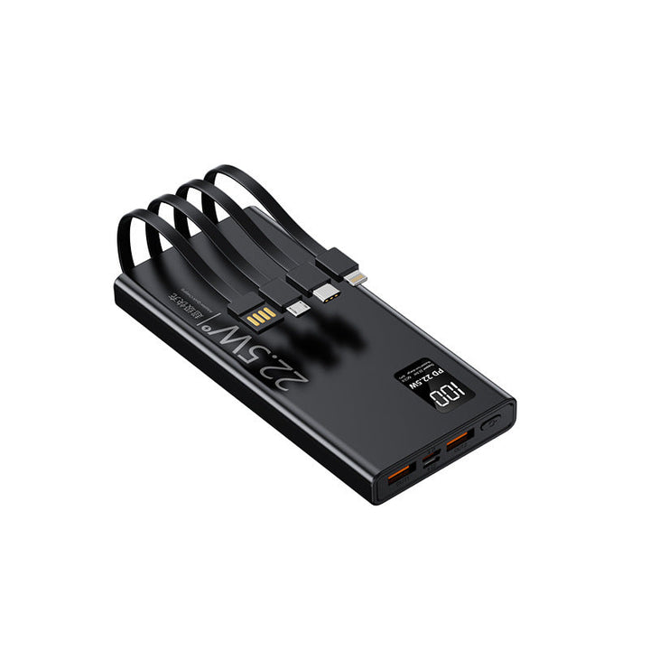 Multifunctional power bank with integrated cable system and digital power display Kalsten