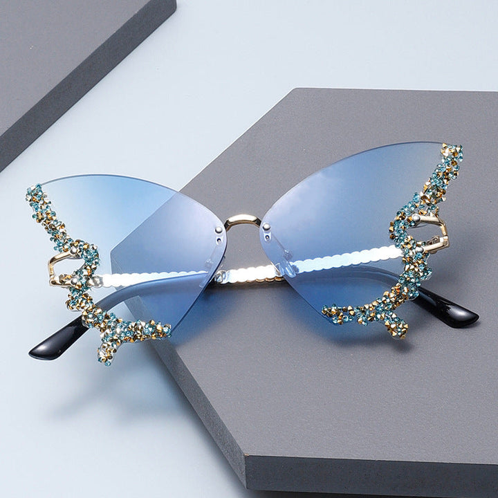 Women's extravagant sunglasses with sparkling butterfly design Kalsten