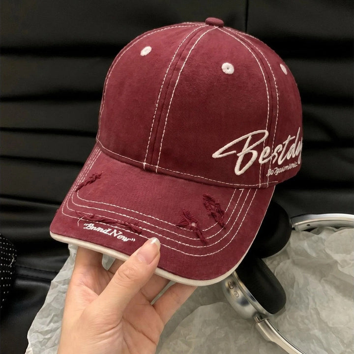 Men's Distressed Casual Cotton Baseball Cap Kalsten