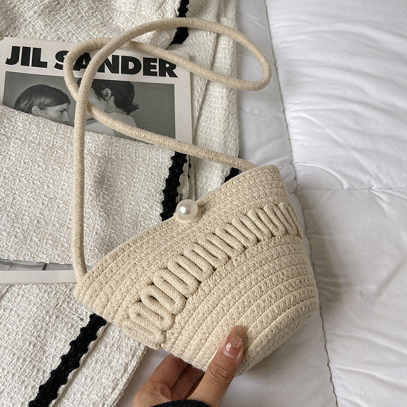 Playful Crossbody Bag Made of Braided Material Kalsten