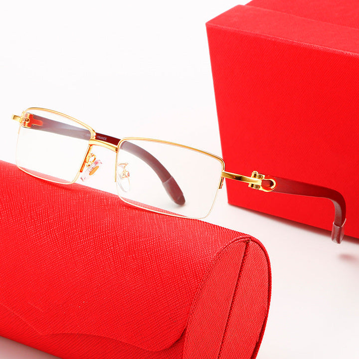 Ladies modern square sunglasses with luxurious metal frame Kalsten
