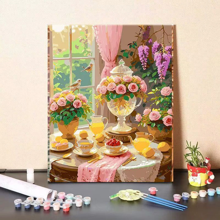 DIY Floral Still Life Paint by Numbers Kit Kalsten