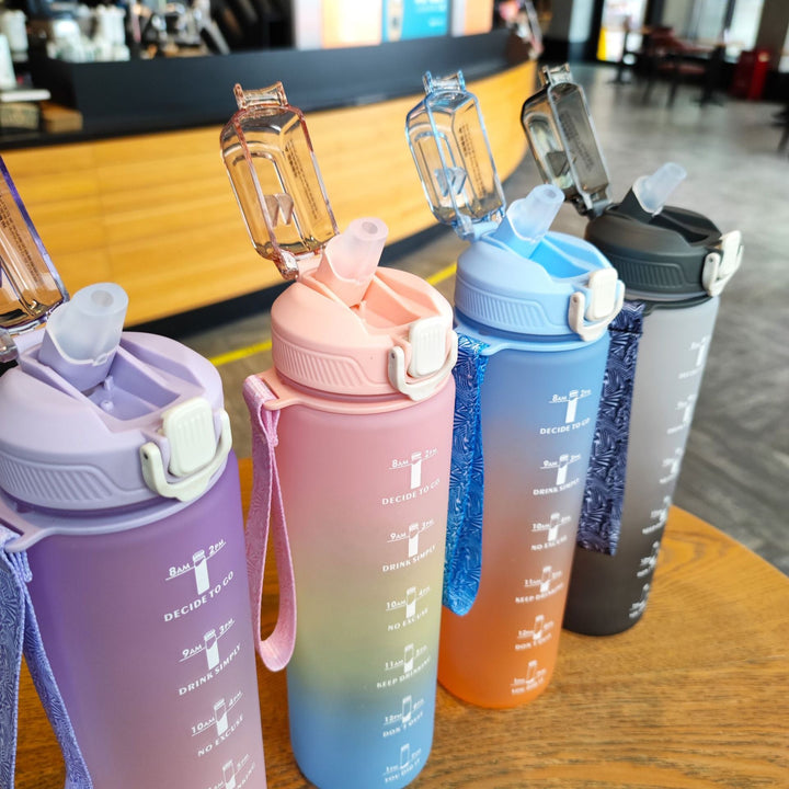 Women's Motivation Water Bottle with Time Markings Kalsten