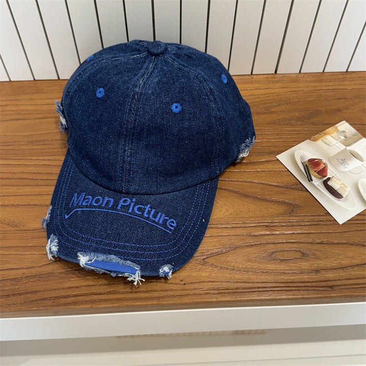 Women's Distressed Denim Baseball Cap Kalsten 1783922478