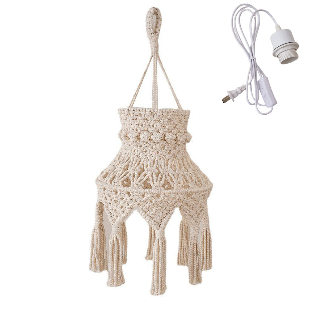Macramé Hanging Light Fixture Acalora
