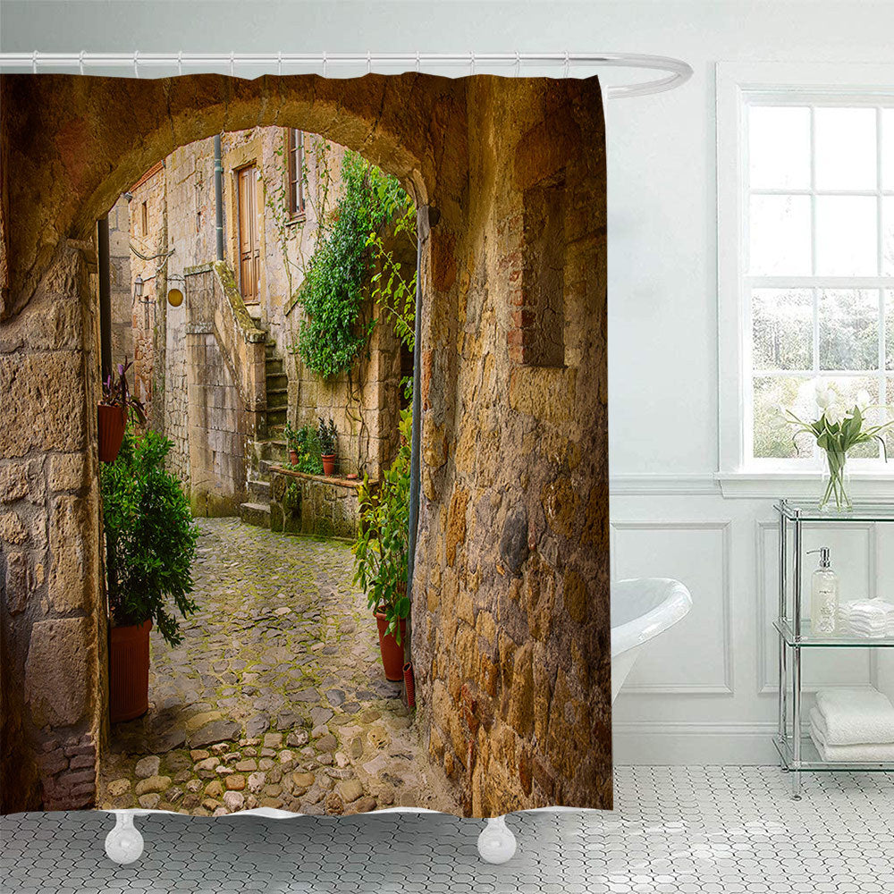 Floral Lane-Inspired Shower Curtain Kalsten