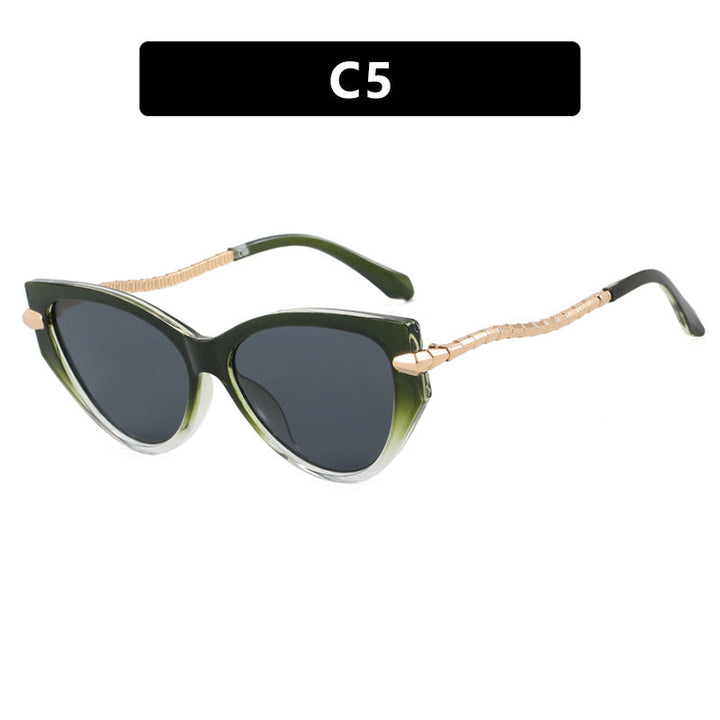 Ladies Cat-Eye Sunglasses with elegant metal frame and fashionable accents Kalsten