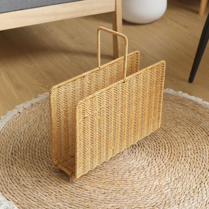 Unisex Handwoven Magazine Rack with Elegant Design Kalsten