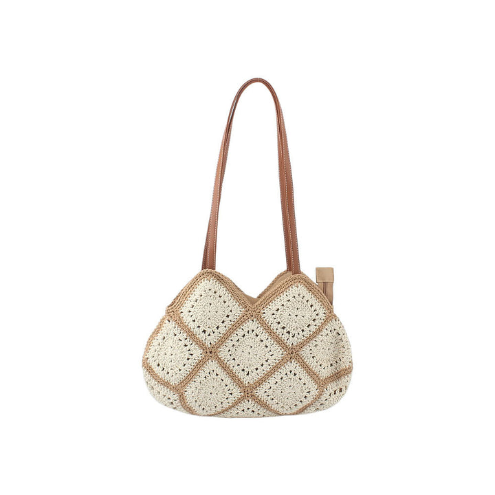 Crochet bag with elegant leather accent Kalsten