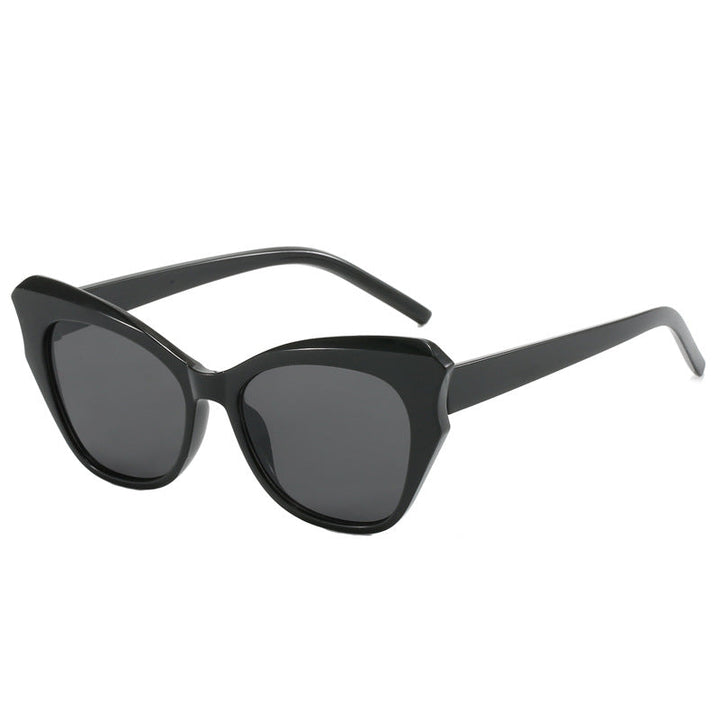 Women's Cat-Eye Sunglasses with Extravagant Mirror Design Kalsten