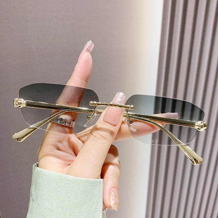 Women elegant half-frame sunglasses Kalsten