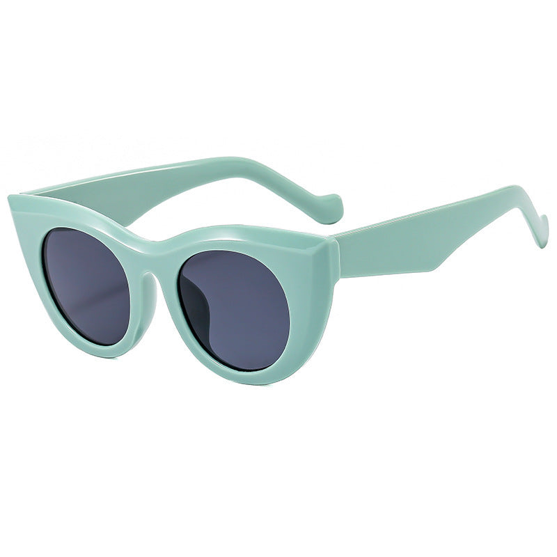 Women's Cat-Eye Sunglasses with Transparent Frame and Polarized Lenses Kalsten