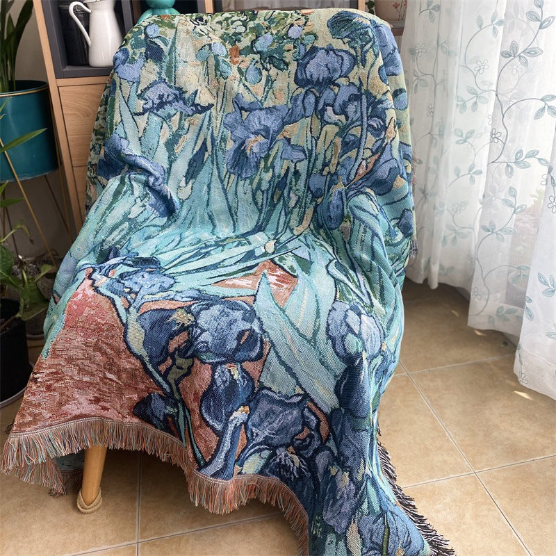 Artistic Floral Throw Blanket