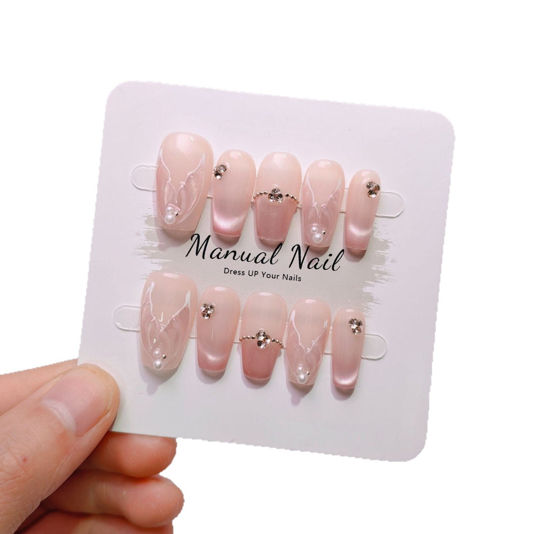 Elegant French Tip Press-On Nails Kalsten