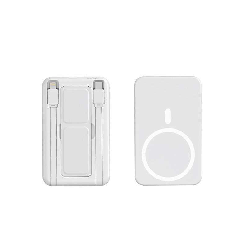 Portable power bank with integrated Qi charging function and digital capacity display Kalsten
