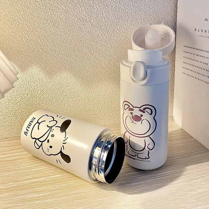 Ladies insulated drinking bottle with secure closure system and creative design Kalsten