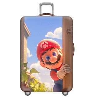 Unisex nan Children's hard shell suitcase with printed front of a well-known video game character, telescopic handle and 360° smooth-rolling wheels Kalsten