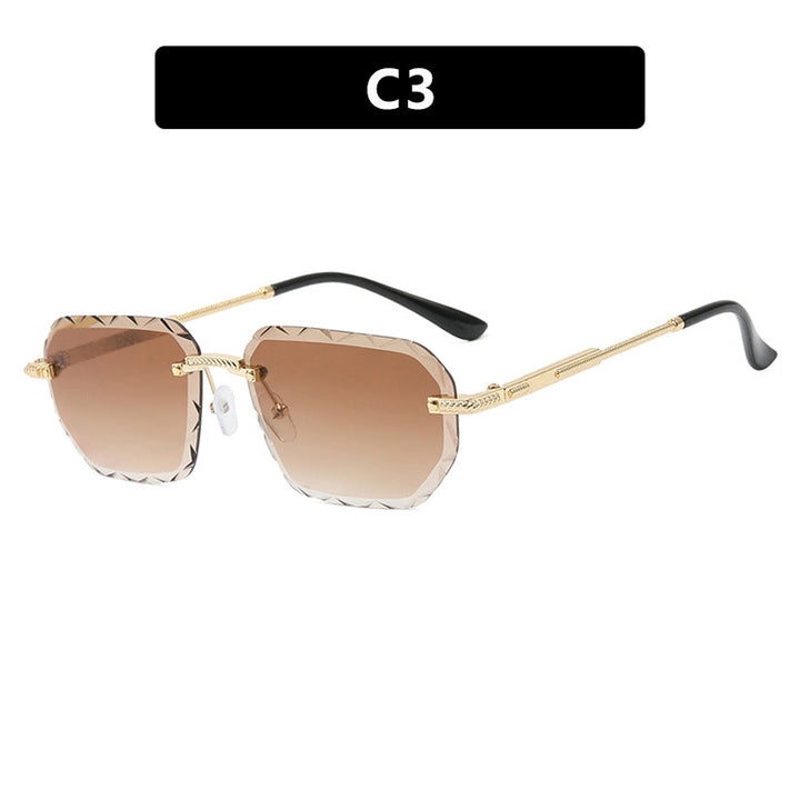 Women's geometric sunglasses with mirrored lenses and sturdy frame Kalsten