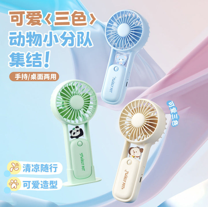 Women's Portable Animal Mini V Fan Kalsten