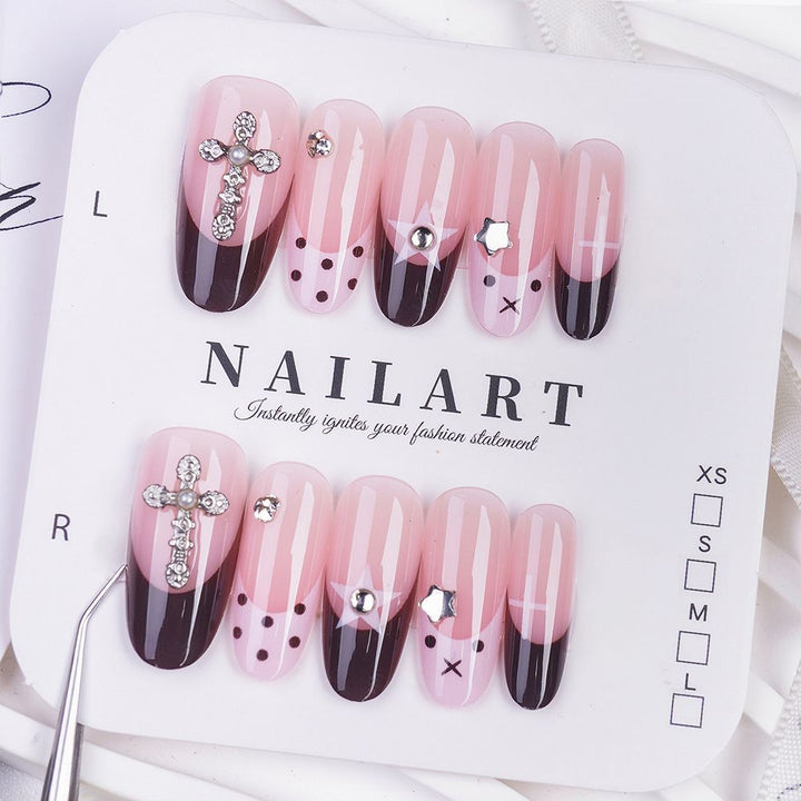 Artificial nails with decorative 3D designs Kalsten