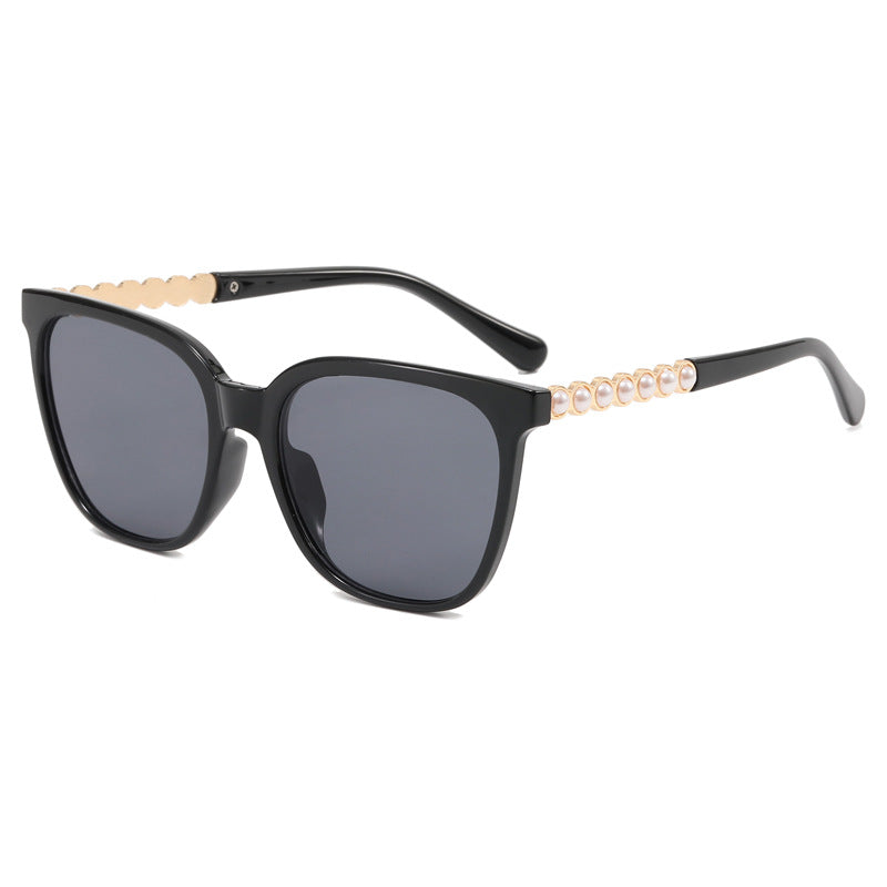Women's oversized sunglasses with elegant pearl jewelry decoration Kalsten