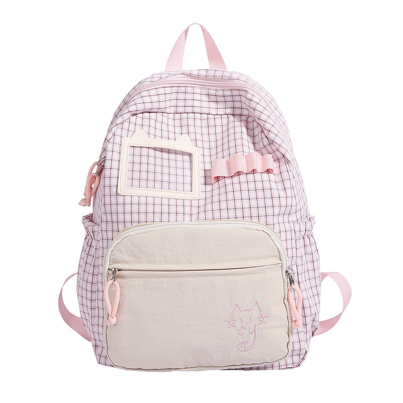 Cute Illustrated Cat Design Backpack Kalsten