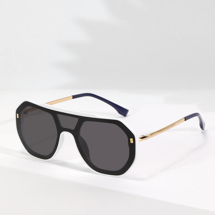 Women oversized geometric sunglasses with elegant frame Kalsten