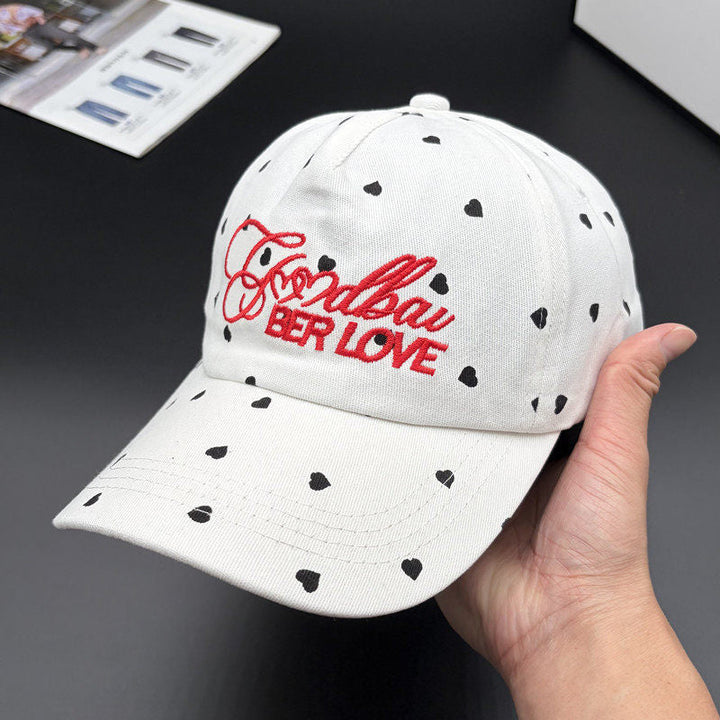 Women's Playful Heart-Patterned Adjustable Cap Kalsten
