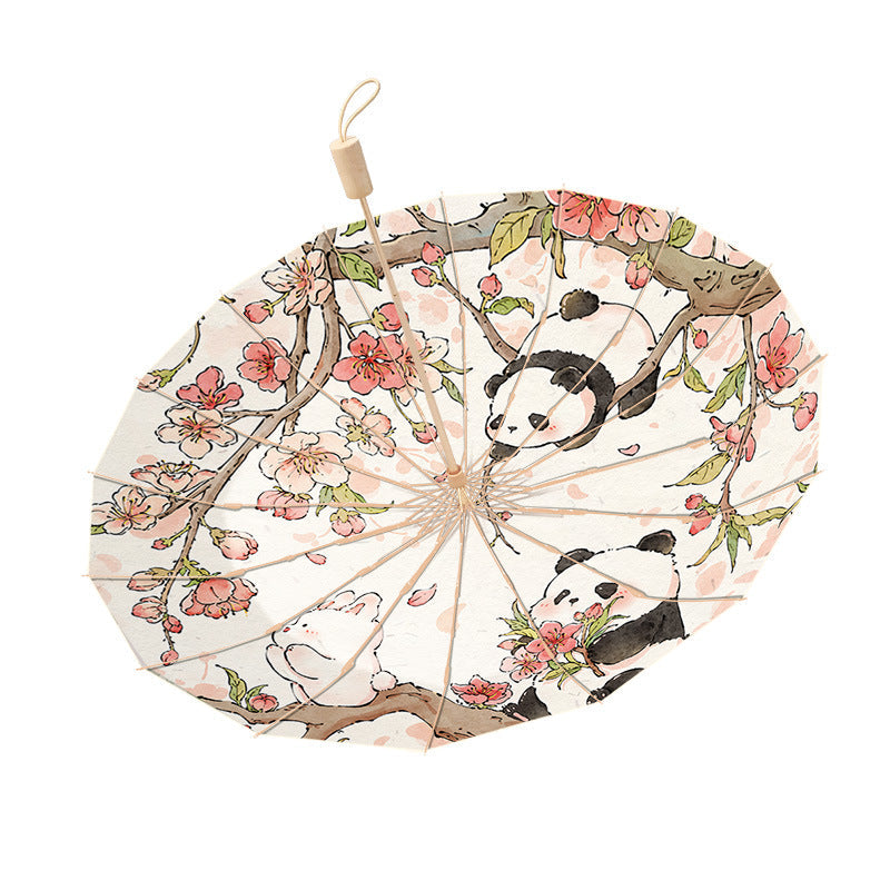 Ladies Folding Umbrella with Playful Animal Design Kalsten