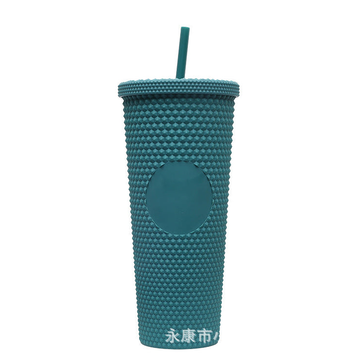 Ladies High-Quality Glitter Drinking Cup with Leak-Proof Lid and Integrated Straw Kalsten