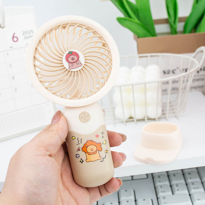 Women's portable hand fan with cute animal design Kalsten