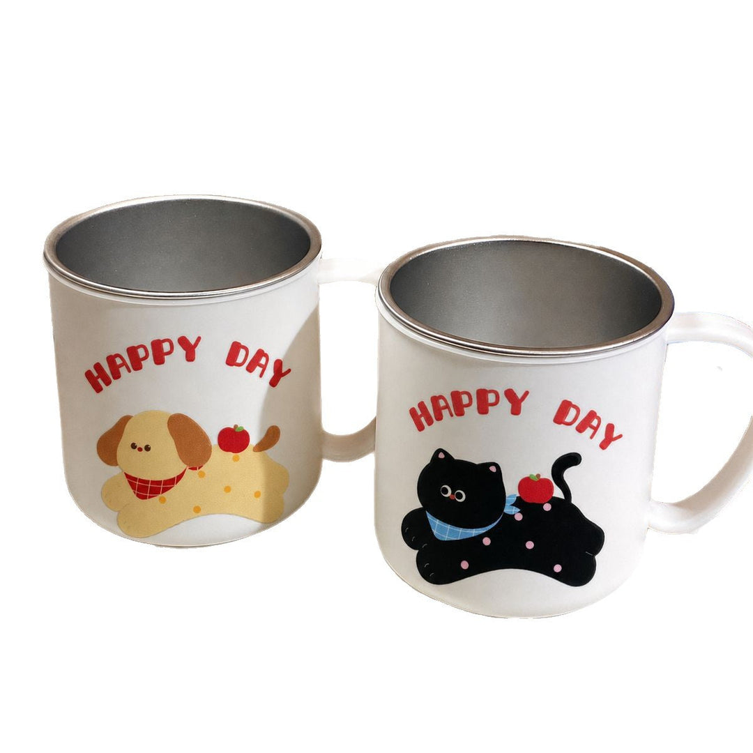 Ceramic mug with playful cat motif and cheerful inscription Kalsten