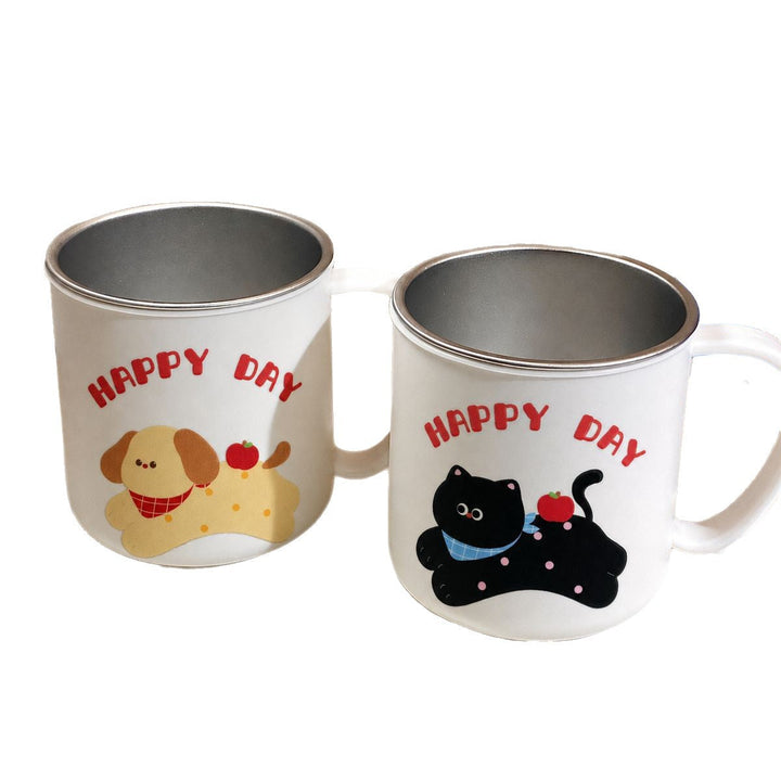 Ceramic mug with playful cat motif and cheerful inscription Kalsten