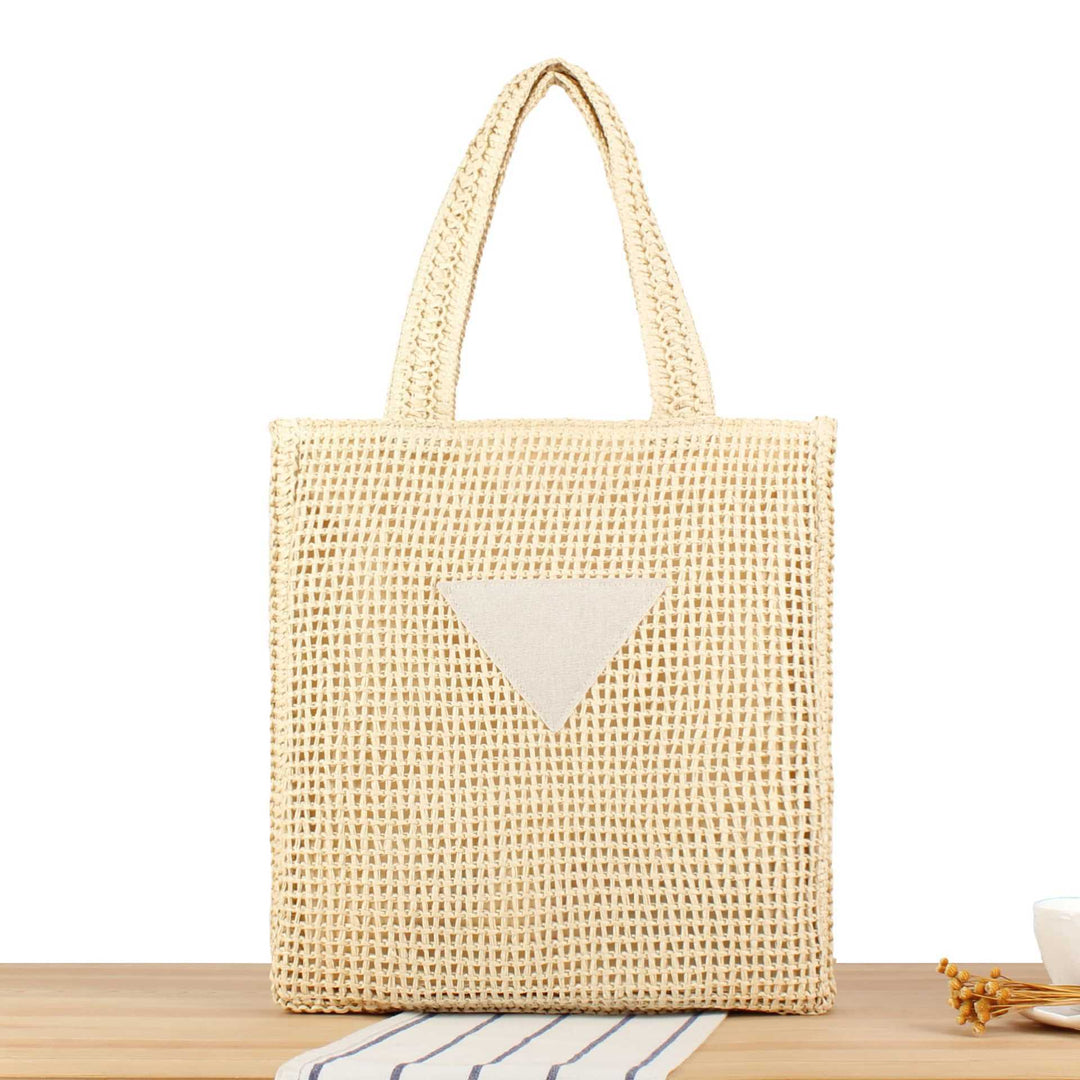 Handbag Made of Natural Wicker with Minimalist Details Kalsten