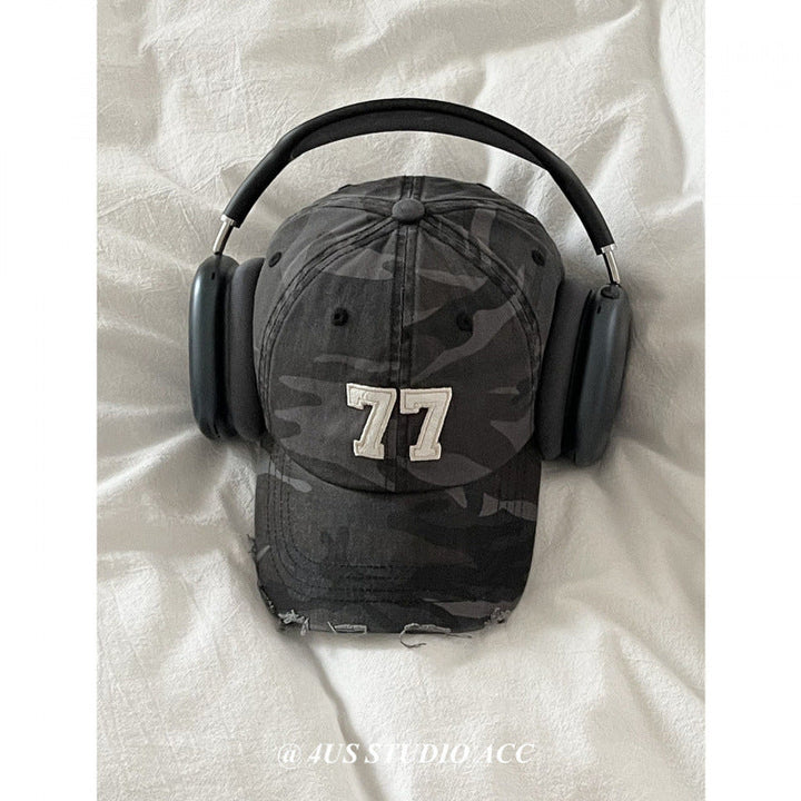 Women's Distressed Camouflage Baseball Cap Kalsten