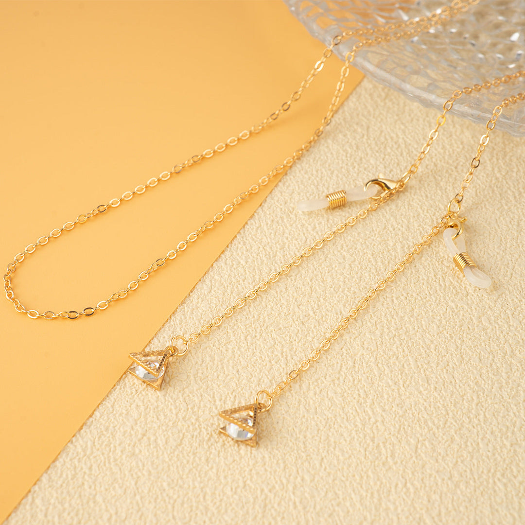 Unique Triangle Pendant Chain Necklace Kalsten