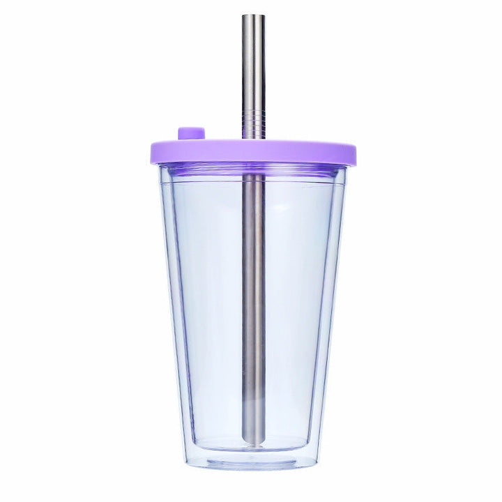 Women's High-Quality Drinking Cup with Integrated Stainless Steel Straw Kalsten