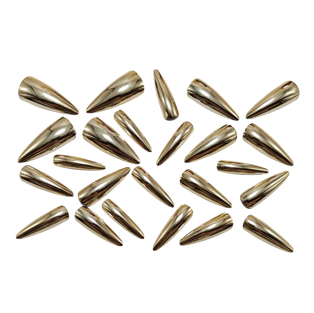 Elegant and Shiny Stiletto Artificial Nails Kalsten