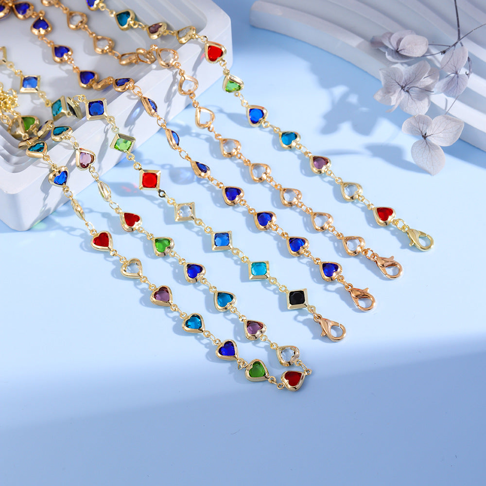 Heart Charm Bracelet Acalora