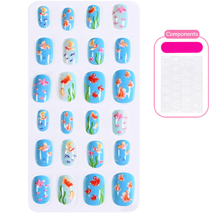 Themed Summer Beach Nail Art Press-On Nails Kalsten
