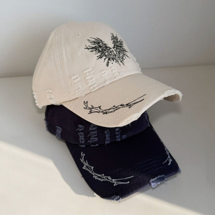 Women's Distressed Graphic Snapback Cap Kalsten