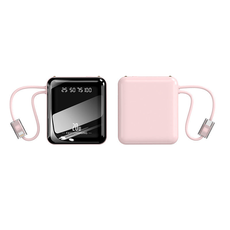 portable fast power bank with integrated charging cable and digital display Kalsten