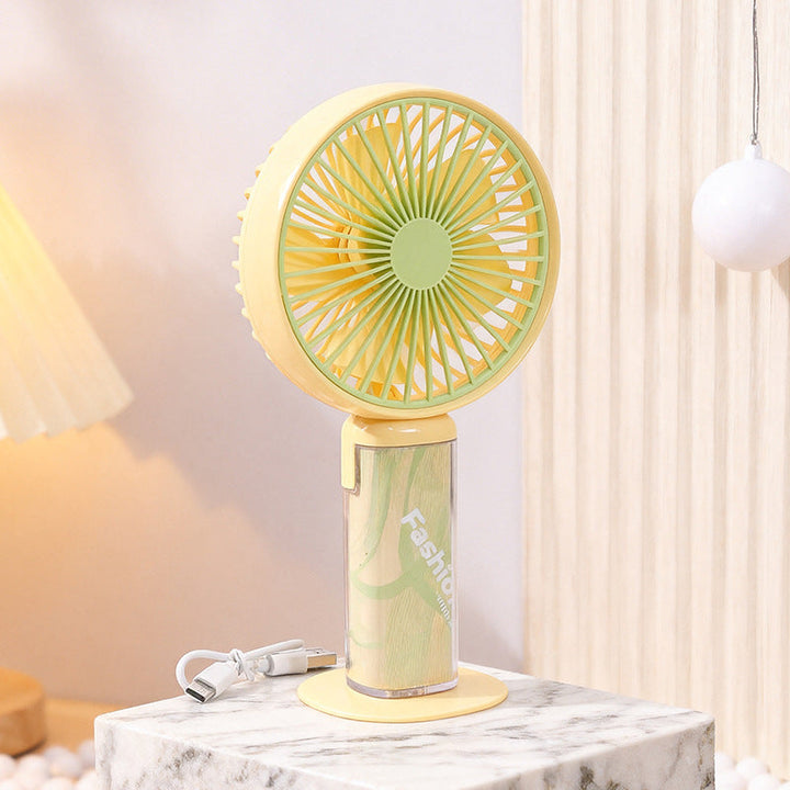 Cooling compact portable rechargeable handheld fan with detachable stand and USB charging Kalsten
