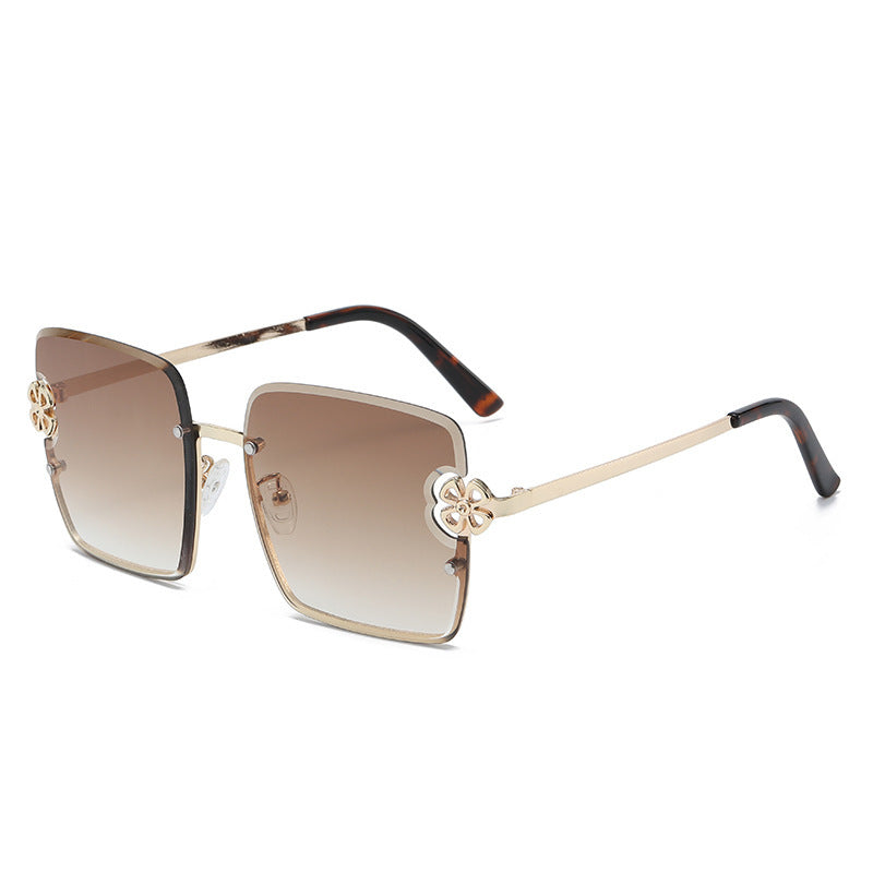 Women square sunglasses with floral design Kalsten