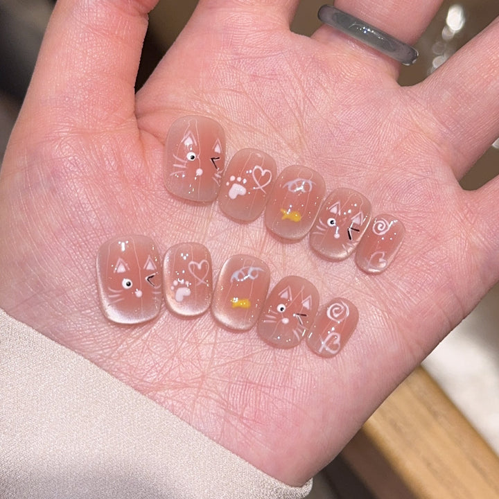Playful Artificial Nail Design Kalsten