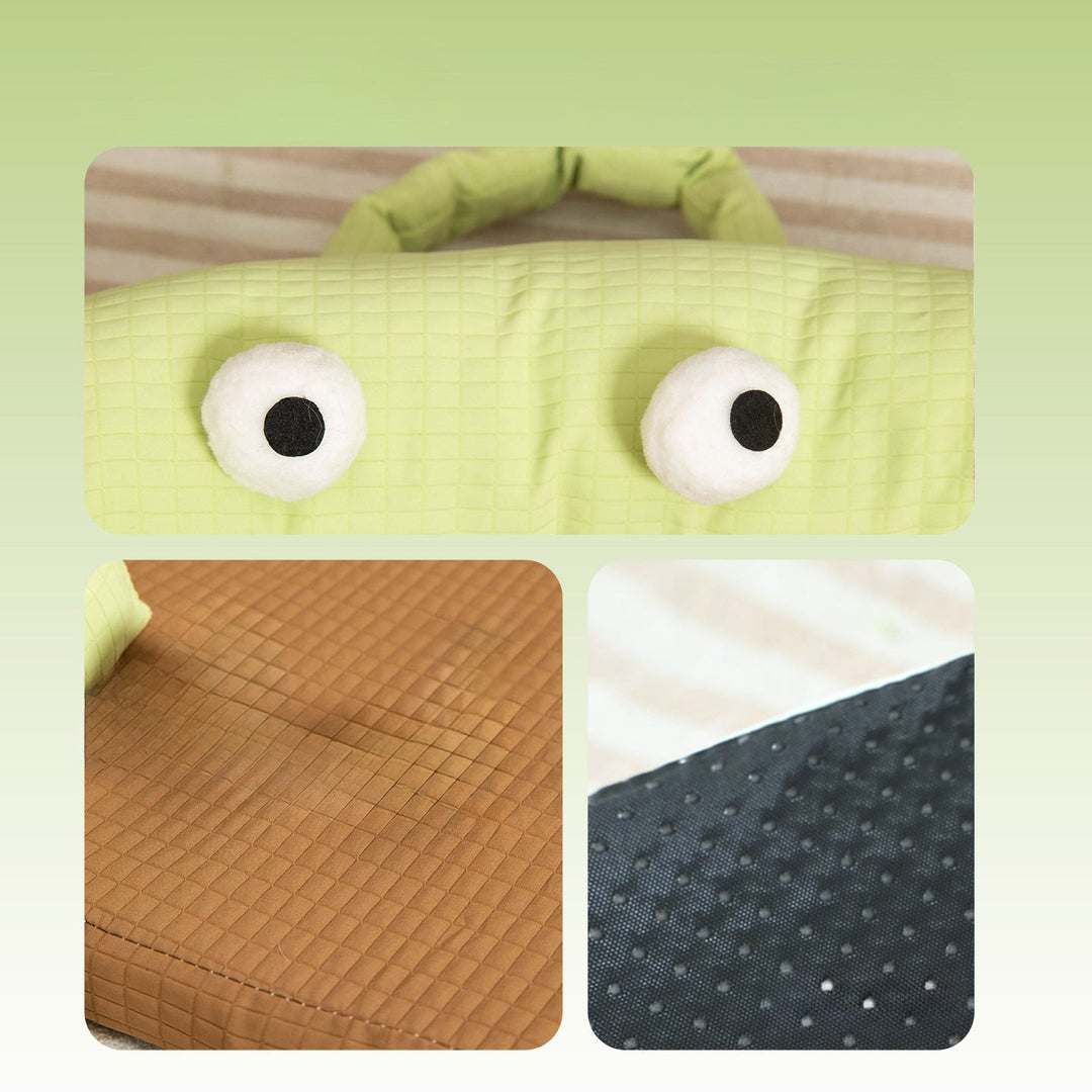 Playful Frog-Shaped Dog Bed