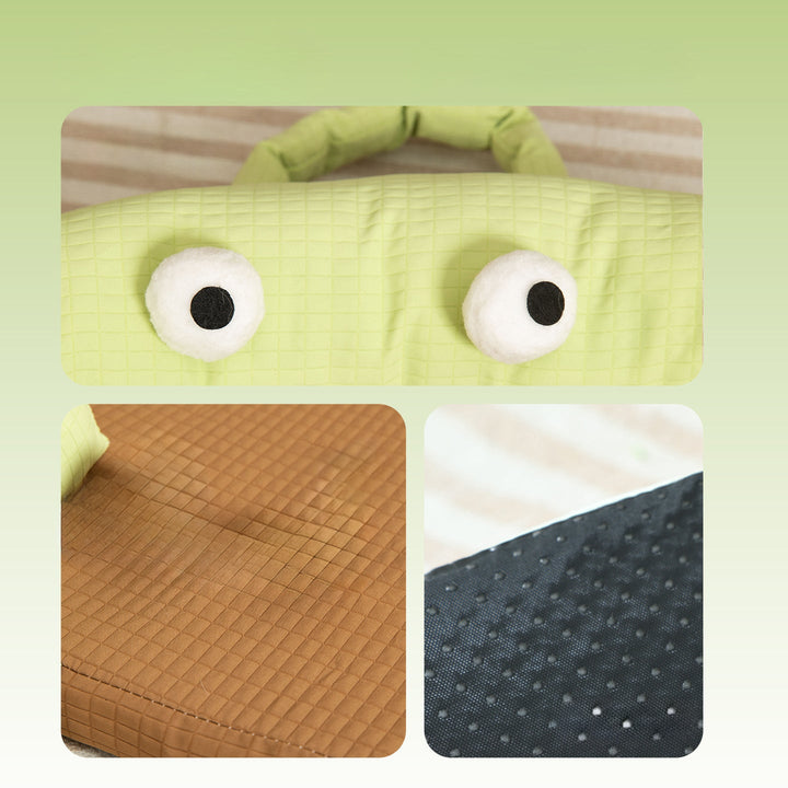 Playful Frog-Shaped Dog Bed