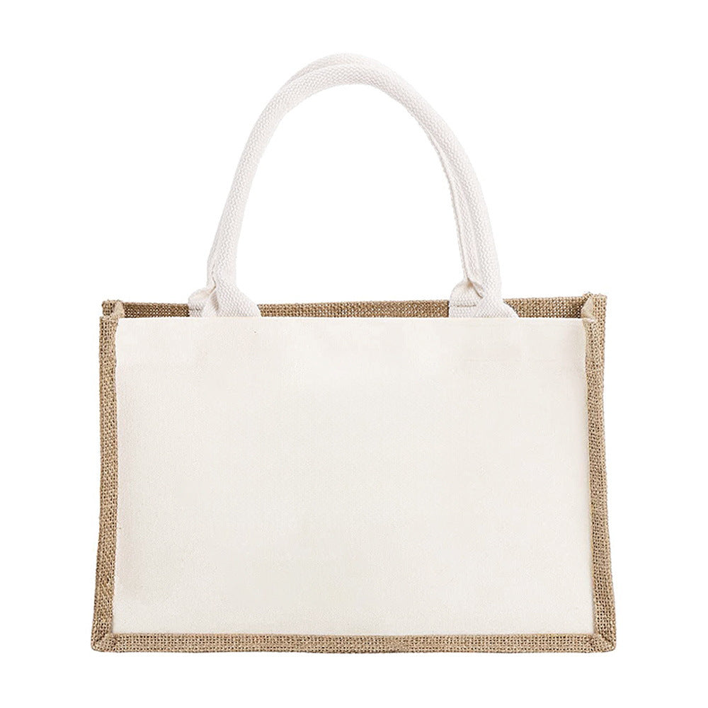Spacious jute bag with reinforced handles Kalsten