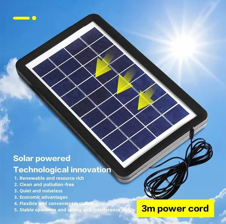 Women portable solar fan with integrated LED light and remote control Kalsten